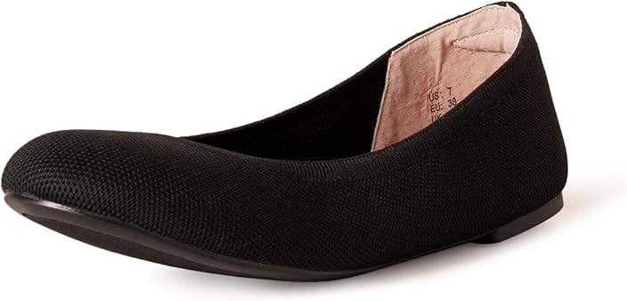 Women's Knit Ballet Flat, Black, 8.5